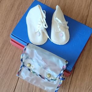 VTG 50s Wool Baby Cristening Booties